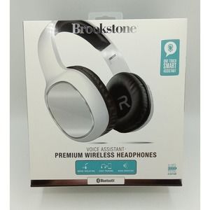 Brooke Stone Premium Wireless Headphones White